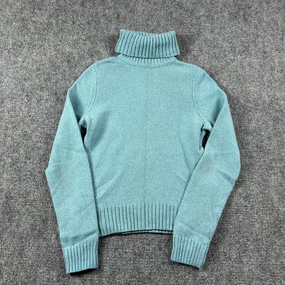 Daniel Bishop Sweaters - Daniel Bishop 100% Cashmere Sweater Womens Large Blue Turtleneck Knit Pullover